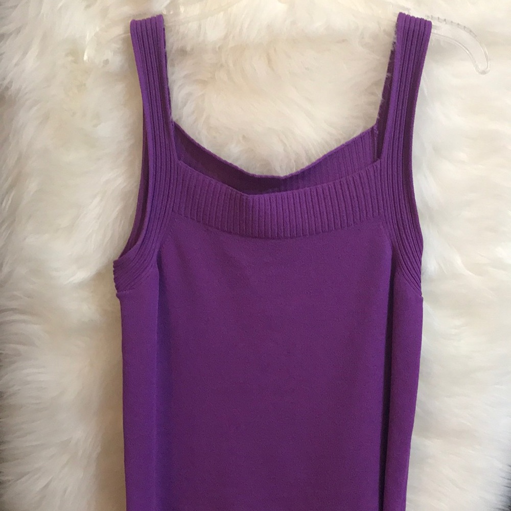 Jones New York - Purple Knit Tank Top S